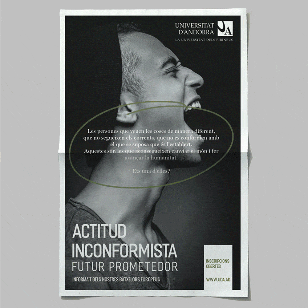 CAMPANYA PUBLICITÀRIA ACTITUD INCONFORMISTA, UDA